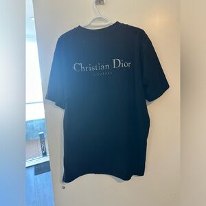 Christian Dior Black Distressed-Effect T-Shirt Size L Men's